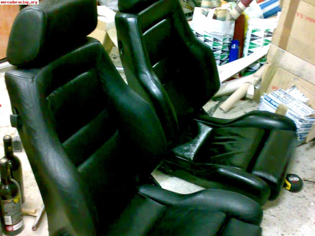 Vendo asientos recaro de cuero (450euros)