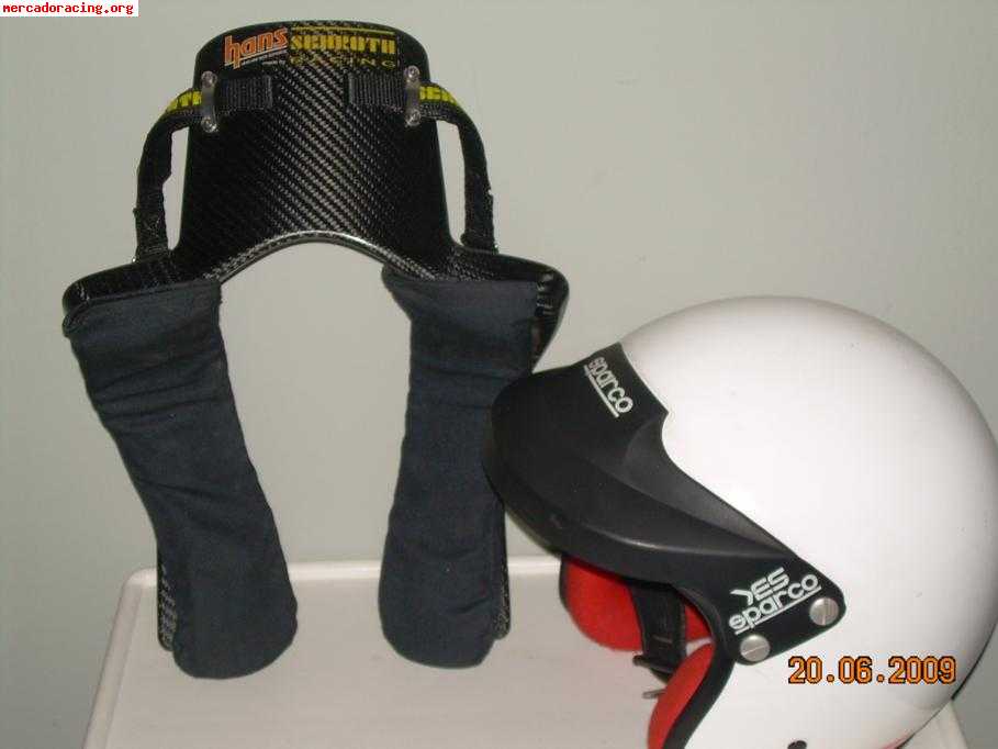 Equipacion/hans piloto de rallyes