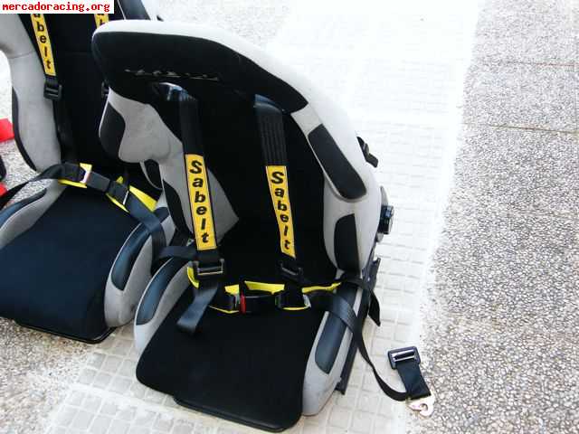 Bacquets sparco torino arneses 4 puntos