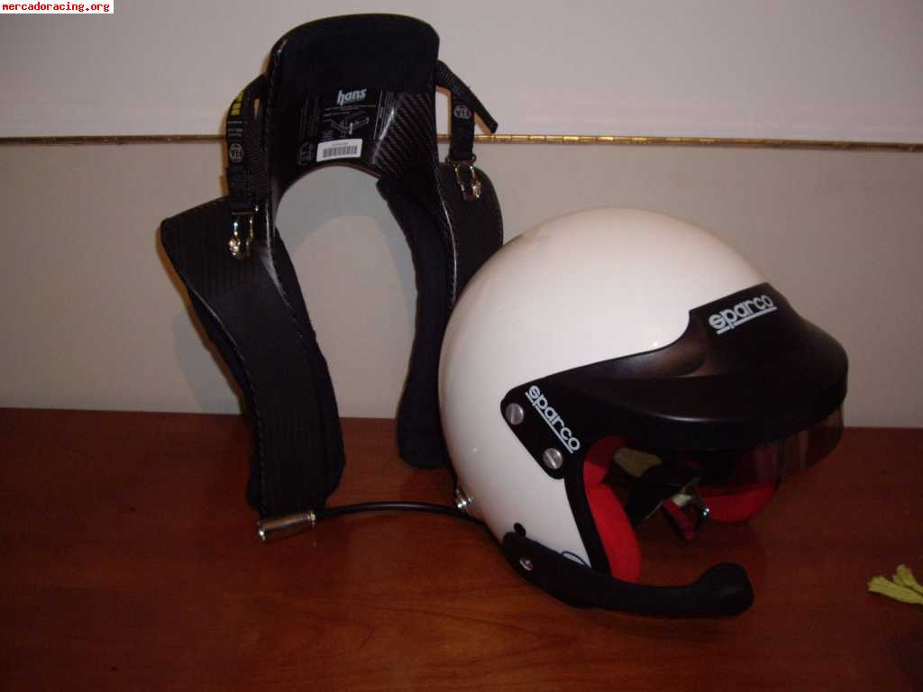 Vendo casco y hans todo 600euros