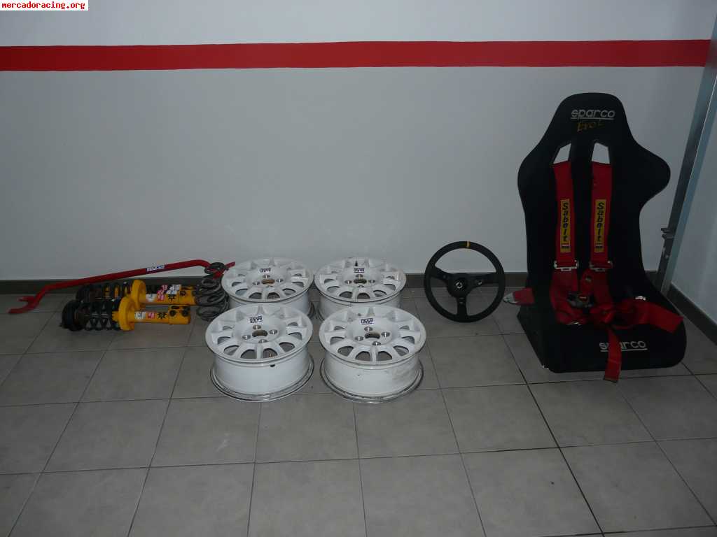 Vendo backet/ arnes/ volante sparco