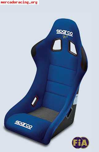 Vendo backets sparco rev plus azules