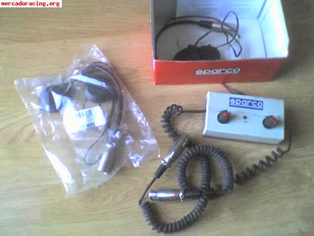 Vendo 2 cascos sparco-yes con centralita completo