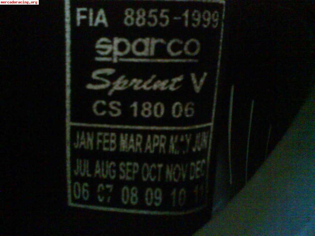 Baquet sparco sprint v