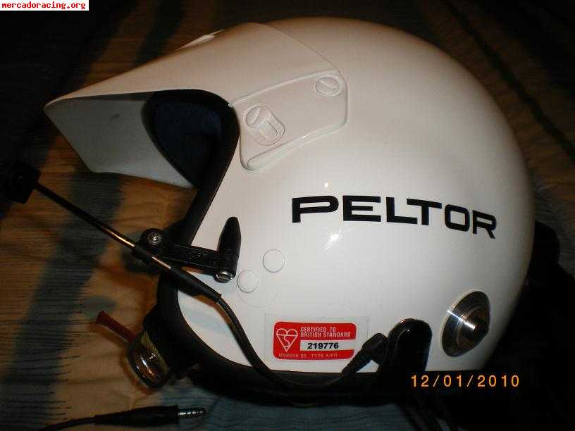 Se vende casco peltor g7 con clips,  hans schroth de carbono