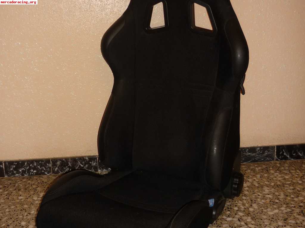 Baquet sparco  torino  negro  abatible y reclinable en perfe