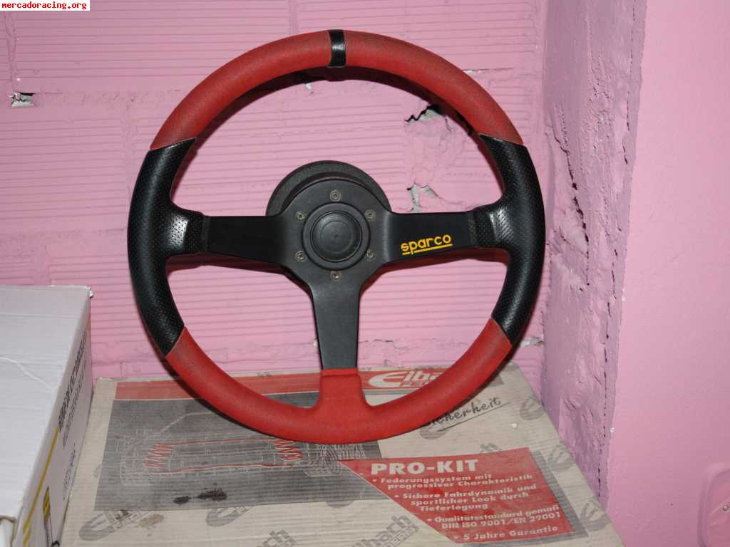 Volante sparco con piña para 206gti. chollazo!!