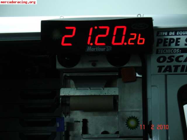 Reloj dijital de asistencias con cuenta atras