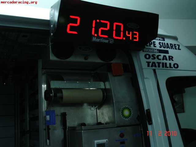 Reloj dijital de asistencias con cuenta atras
