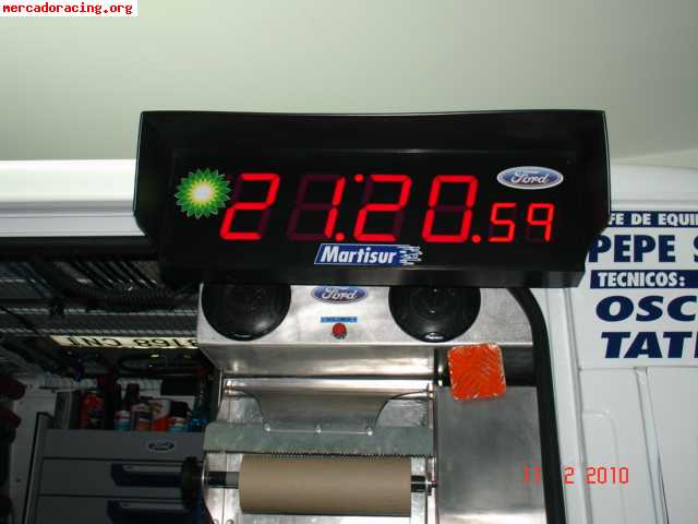 Reloj dijital de asistencias con cuenta atras