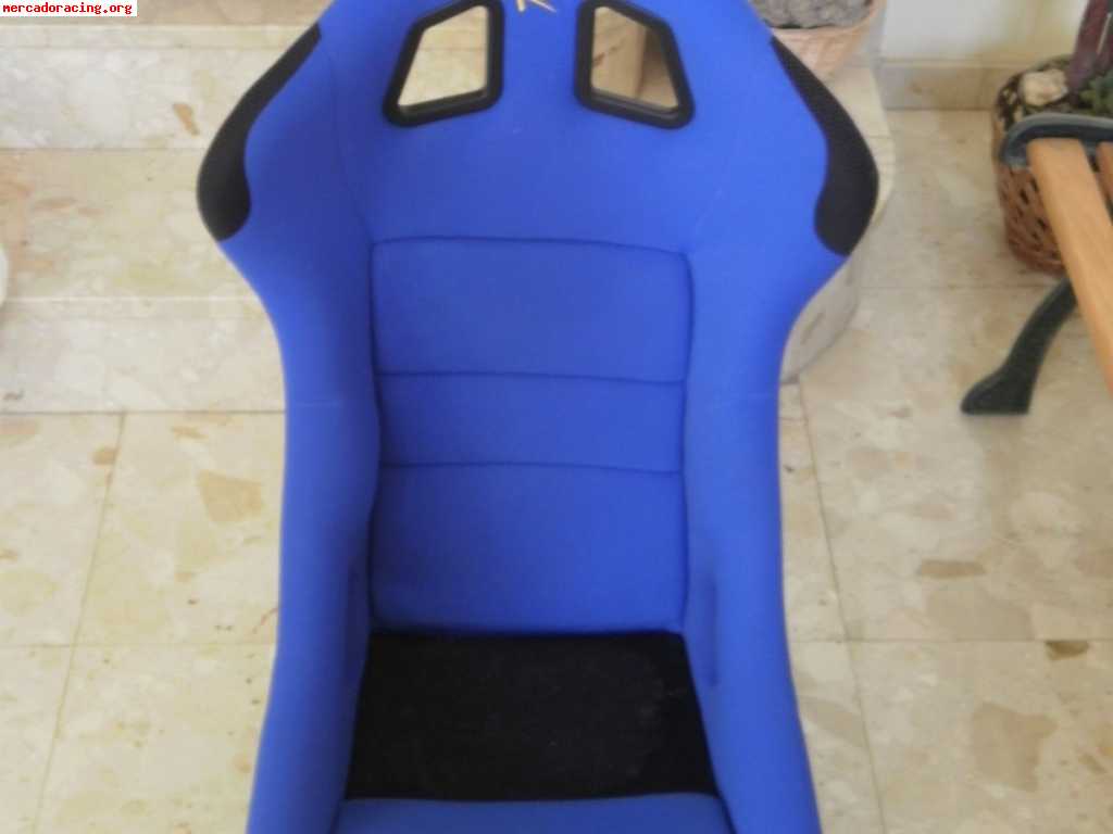 Cambio baquet sparco rev azul por negro