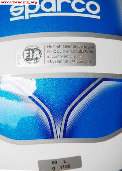 Vendo 2 cascos sparco pro jet color homologados fia con los 