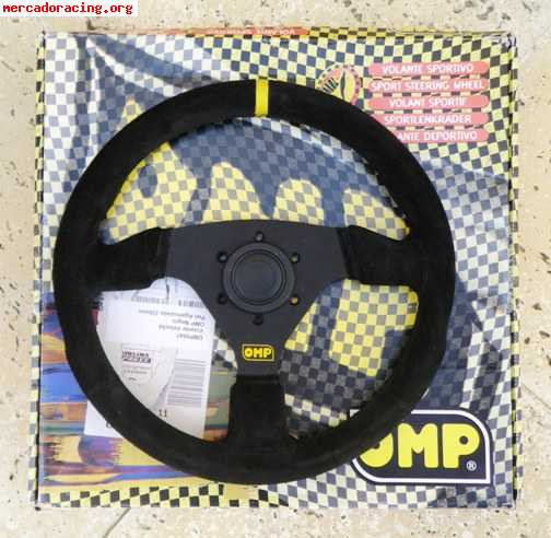 Vendo volante omp targa 33cm piel agamuzada nuevo