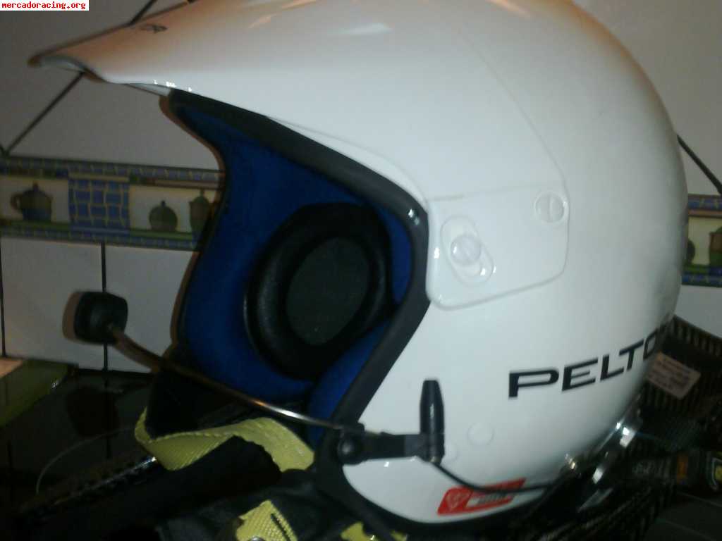 Conjunto de casco y hans rallye