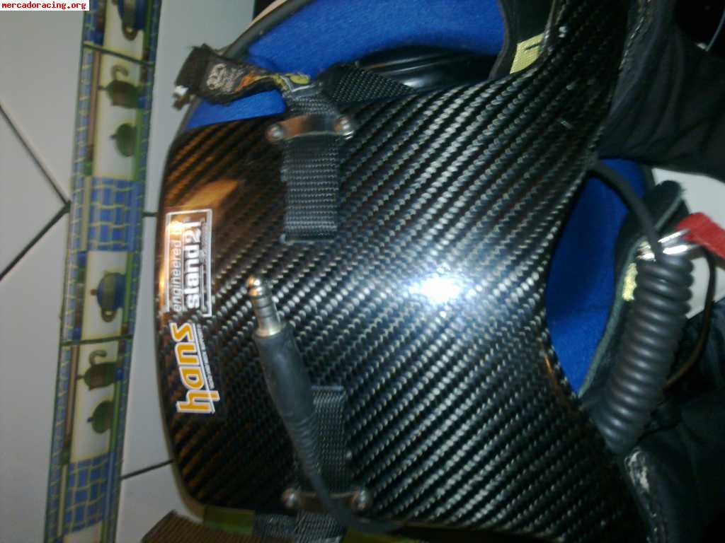 Conjunto de casco y hans rallye