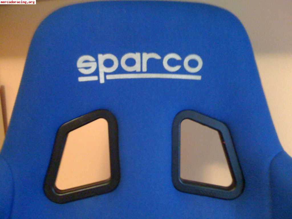 Backet sparco con arnes sparco, bases y guias.