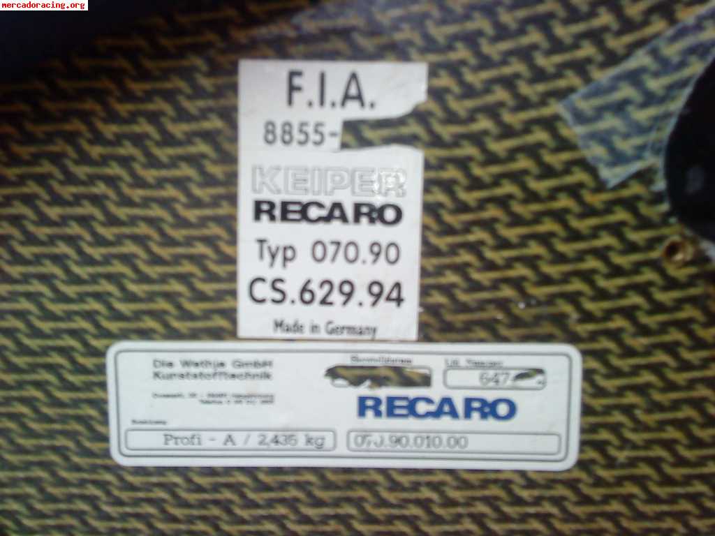 Baquet recaro