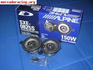 Vendo altavoces alpine 10 cm de 120 w,impecables 35e asturia