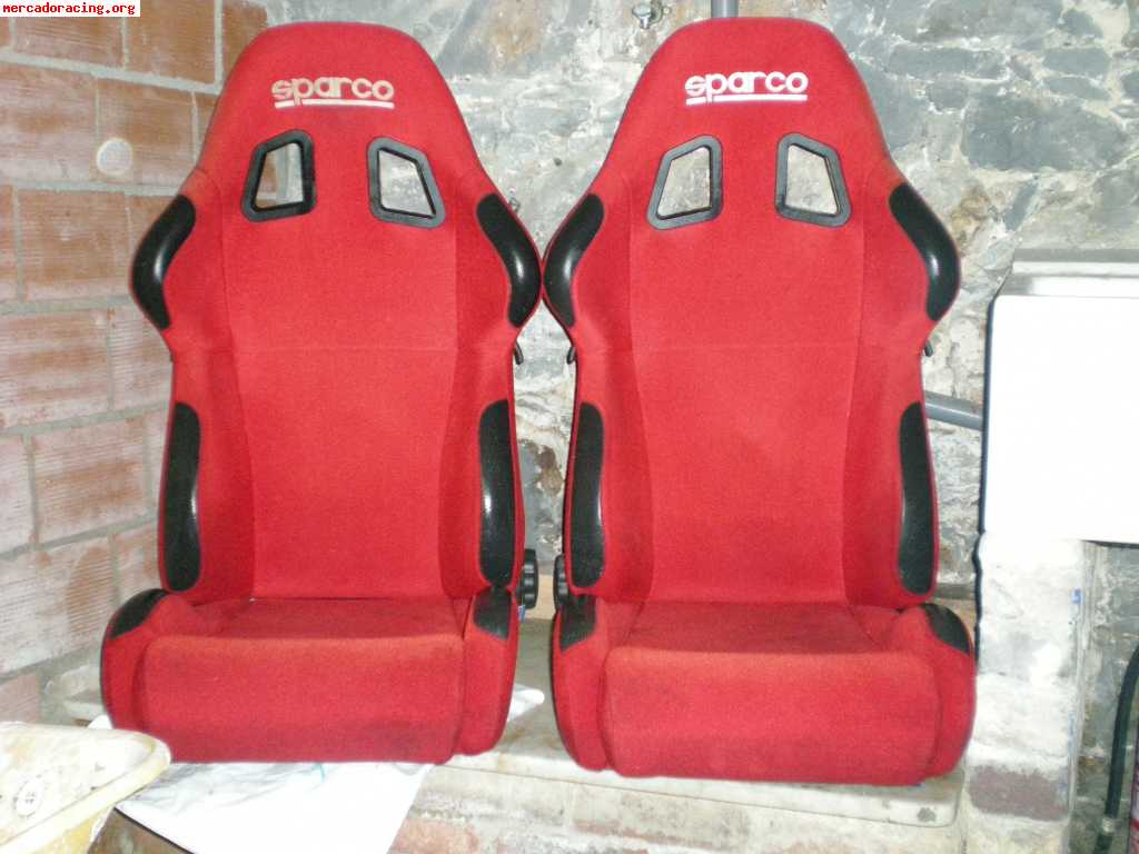 Semibaquets sparco torino rojos **los 2 300€**