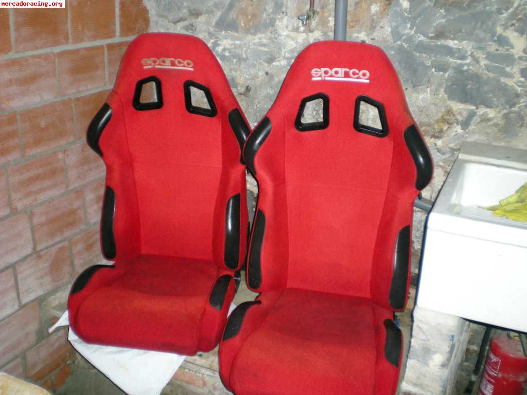 Semibaquets sparco torino rojos **los 2 300€**