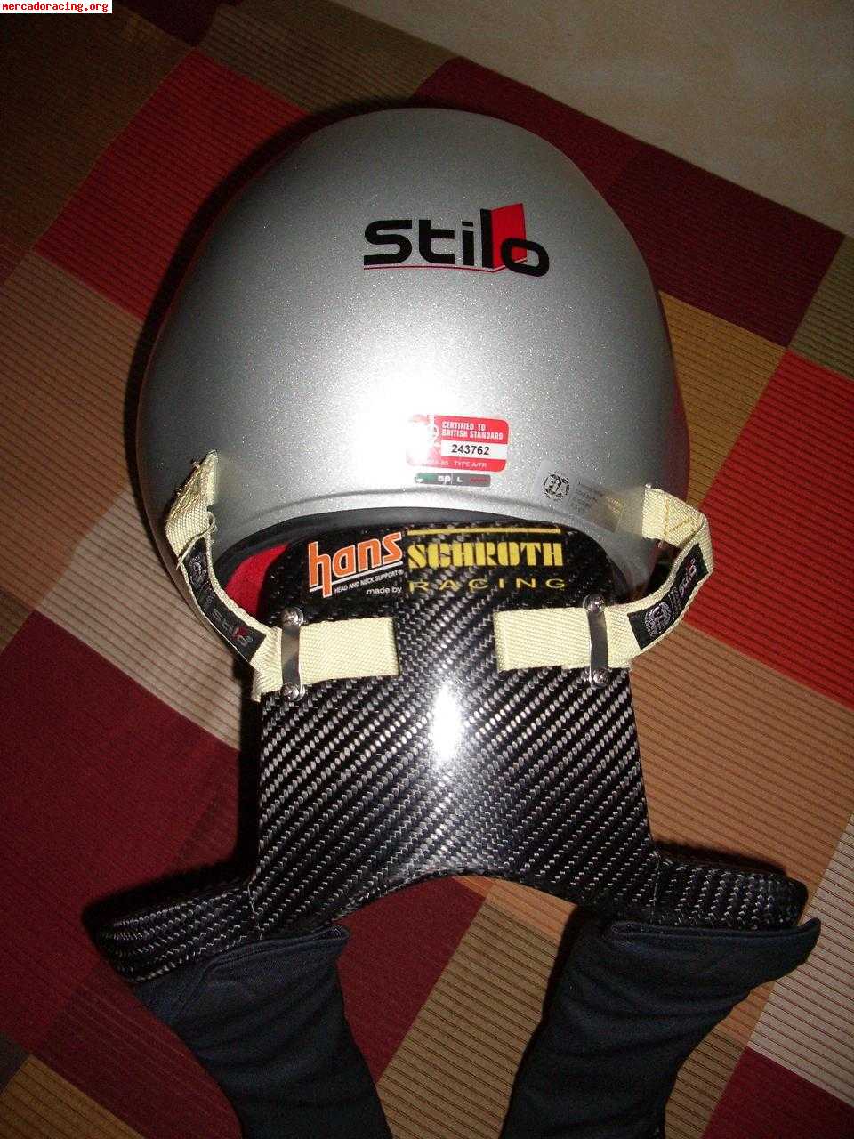 Casco stilo wrc   hans  ( solo 2 carreras )