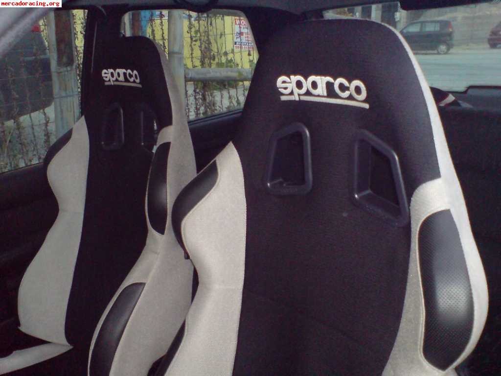 Vendo semibaquets sparco torino con guias y bases para honda