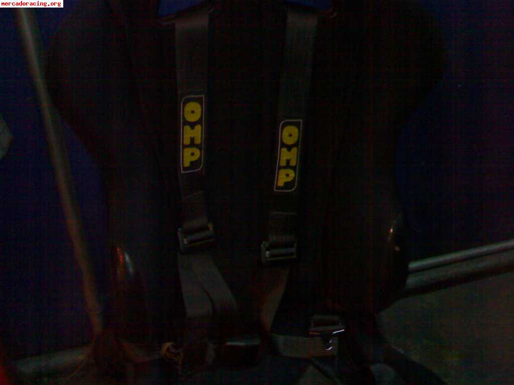 Bakets reclinables sparco,bases sparco,arneses omp,,completo