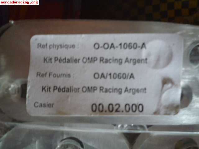 Kit 3 pedales racing omp 