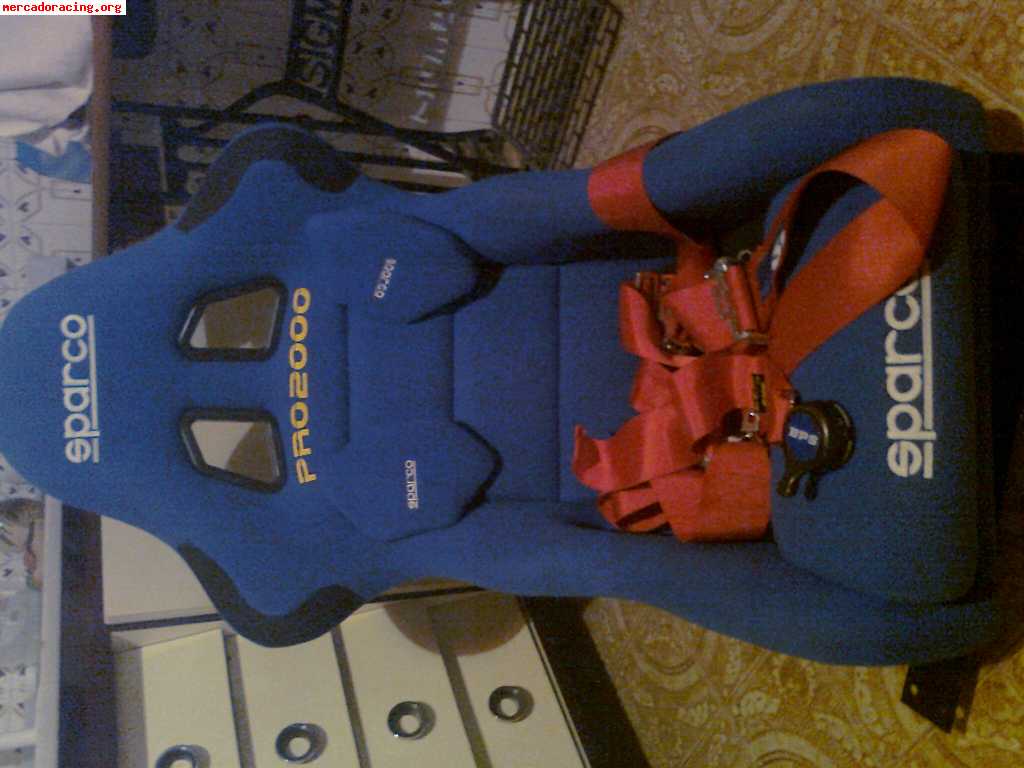 Vendo sparco pro 2000 y arnes bps racing