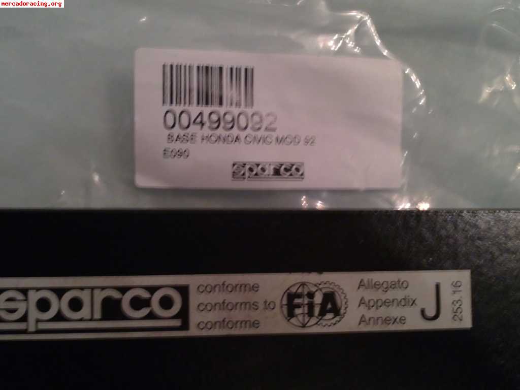 Base sparco semi-baquets civic eg