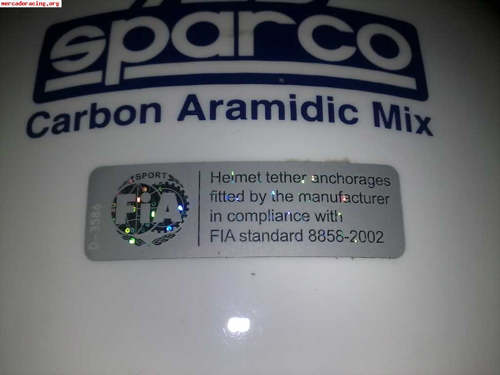 Vendo sparco pro jet con clip para hans