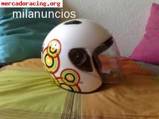 Casco tipo jet de diseño a estrenar