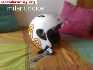 Casco tipo jet de diseño a estrenar
