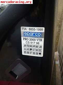 Vendo bacquet sparco pro 2000 nuevo