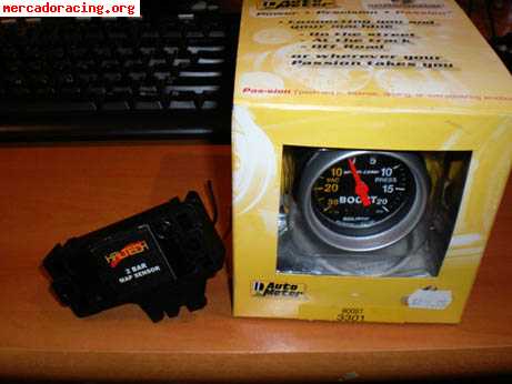 Reloj presion de turbo autometer