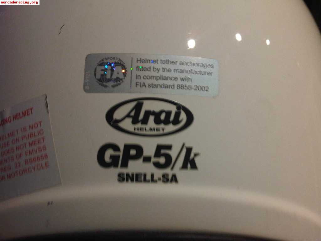 Se vende casco arai cerrado gp5/k