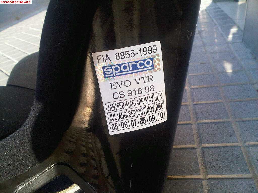 Baquets sparco evo ii homologado hasta 2o13