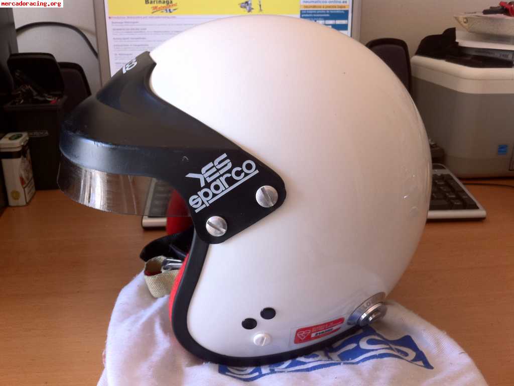 Casco sparco pro jet ((clips hans))