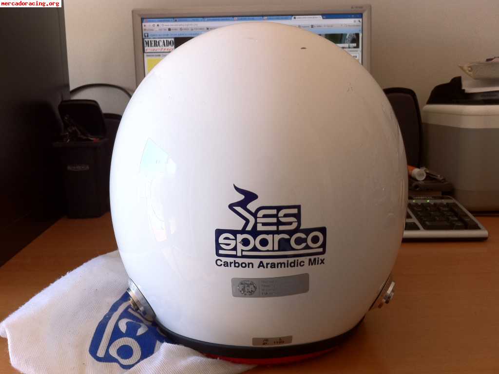 Casco sparco pro jet ((clips hans))