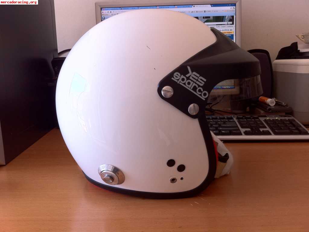 Casco sparco pro jet ((clips hans))