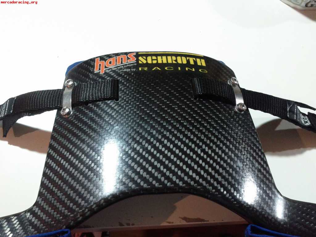 Vendo casco y hans