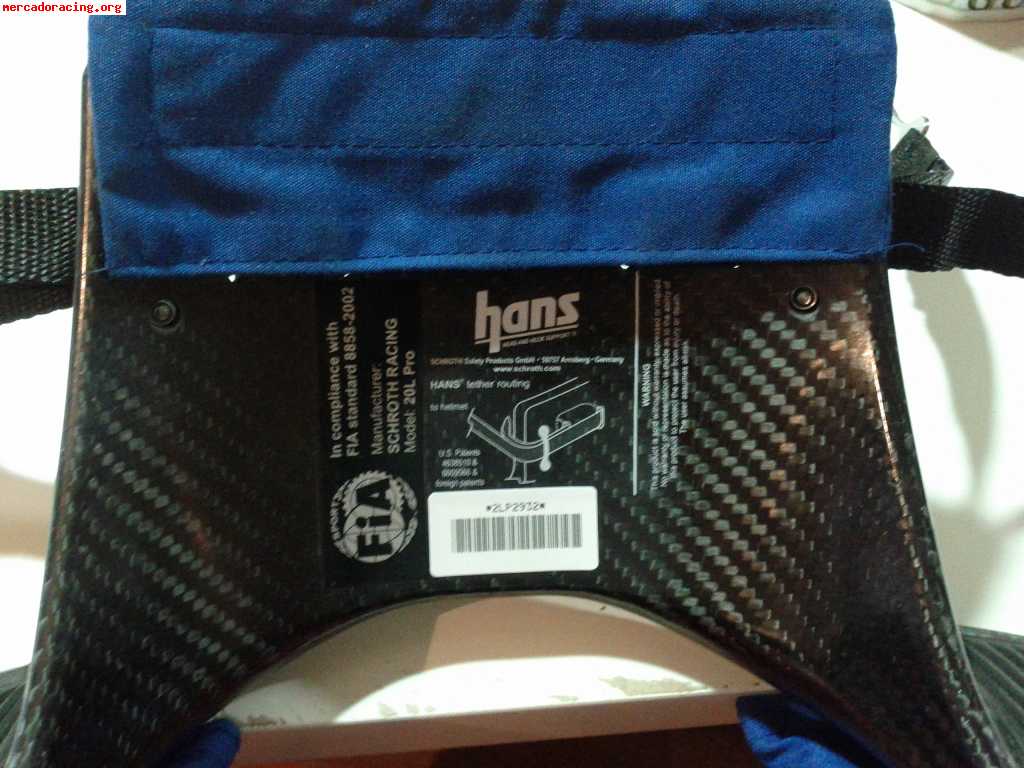 Vendo casco y hans