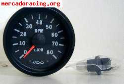 Reloj rpm vdo 80mm