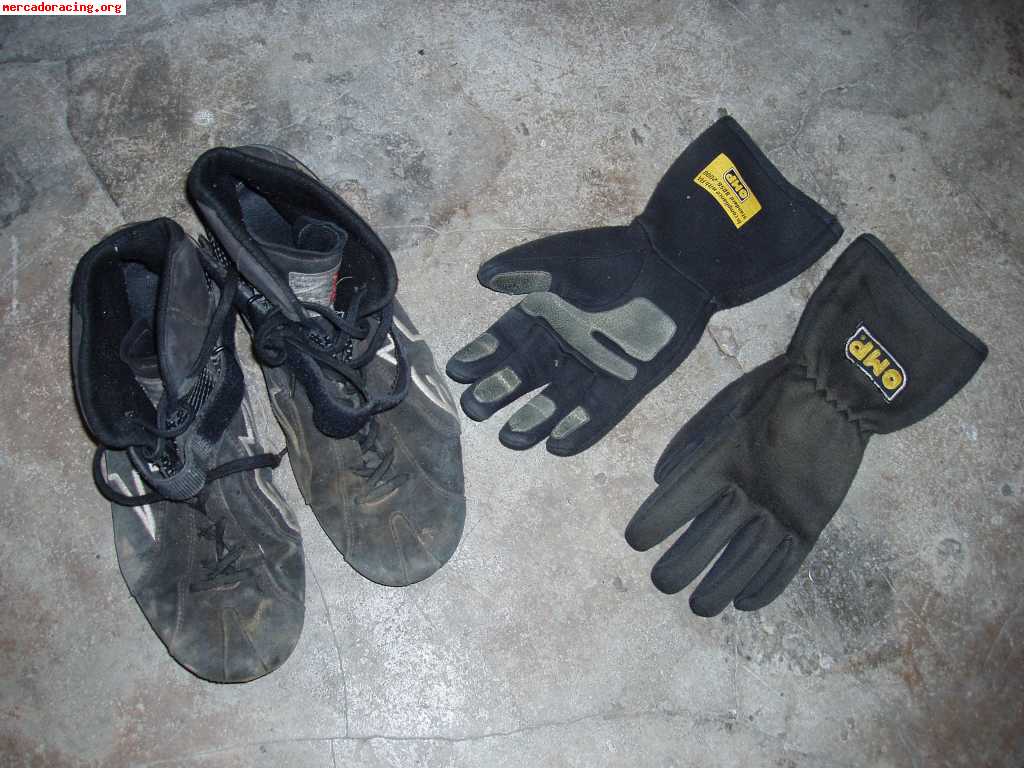 Botines y guantes homologados 80€