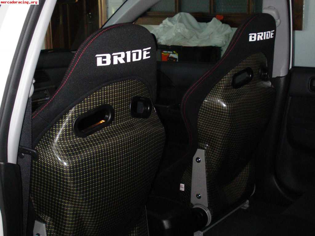 Vendo asientos bride kevlar-carbono con guias evo