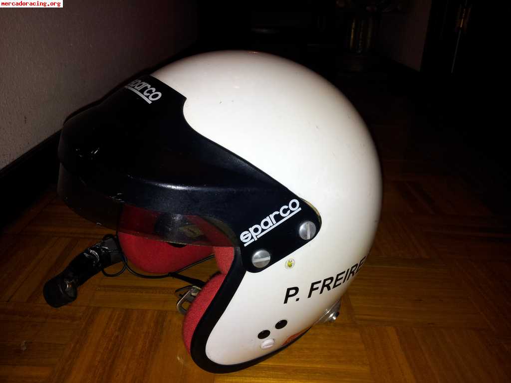 Cascos sparco pro hans con centralita 350e todo