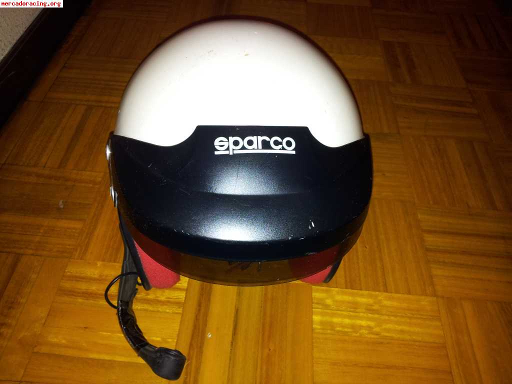 Cascos sparco pro hans con centralita 350e todo