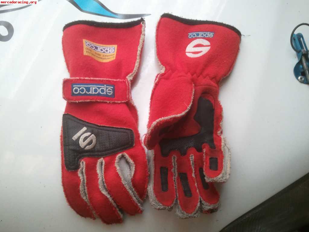 Guantes y botines sparco  120€