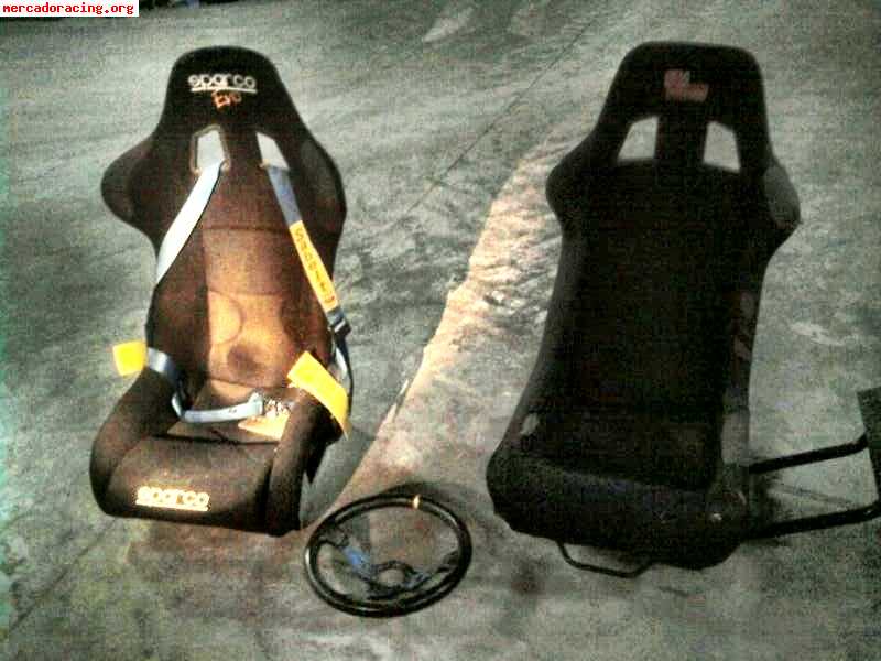 Se vende backet sparco evo   arnes sabelt   volante omp   ba