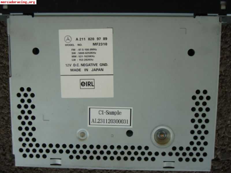 Radio cd mercedes clase e w211